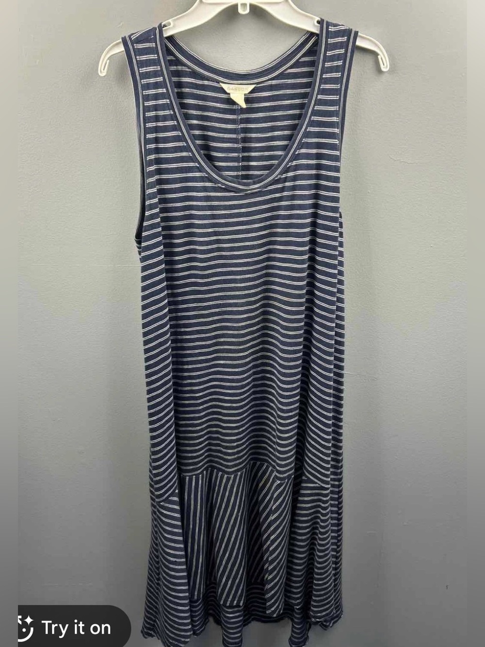 Caslon Striped Navy Blue Dress